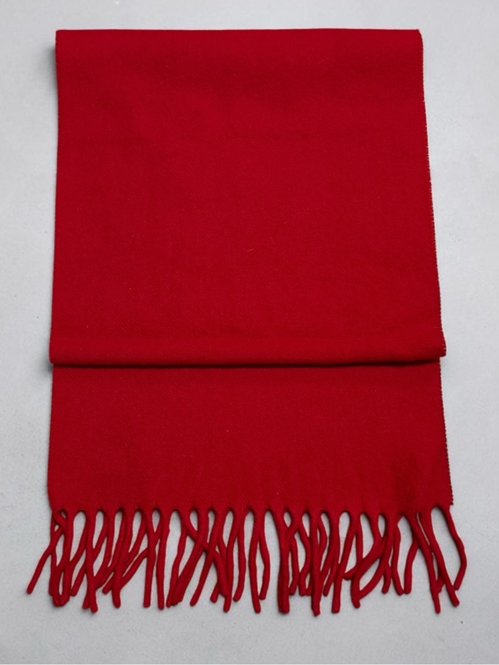 WHITE HORSE Scotland 100% Lambswool Scarf - Red - (Unisex)